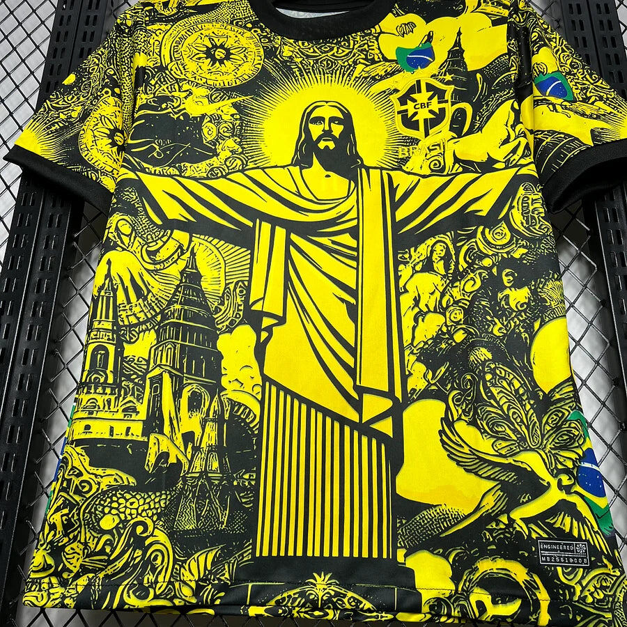 jersey-bresil-jaune-inspire-equipe-nationale-collection-2024-2025 Brazil yellow jersey inspired by national team collection 2024 2025