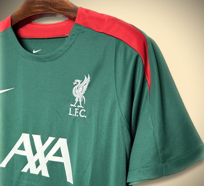 Green Liverpool training top for soccer collection 2425