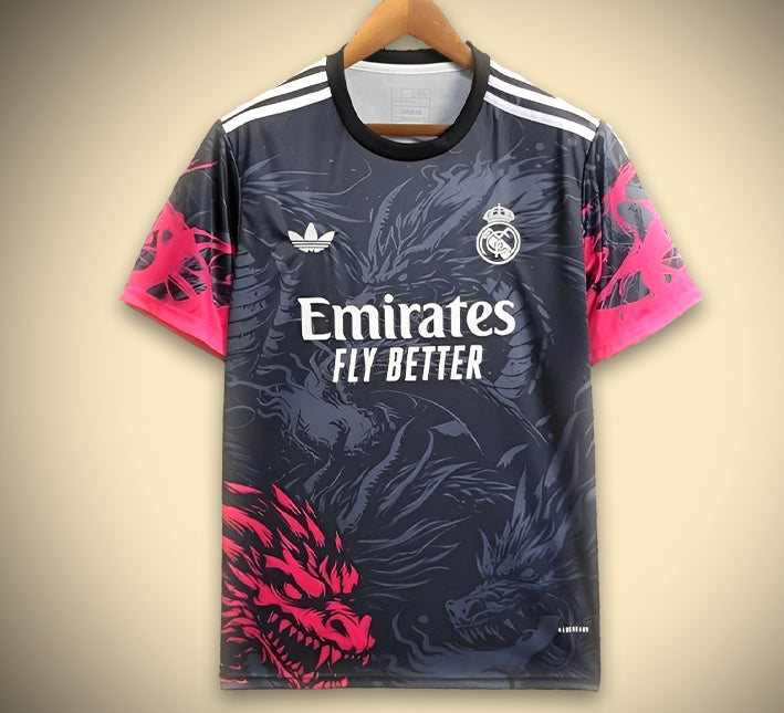 Maillot Concept Réal Madrid Édition Dragon RougeNoir 2425