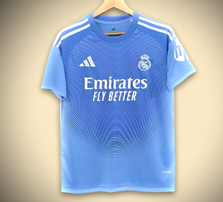 Real Madrid Pre-Match Jersey Blue Edition 2025-2026 front view