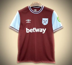 West Ham Home 2024-2025 Soccer Jersey Front View