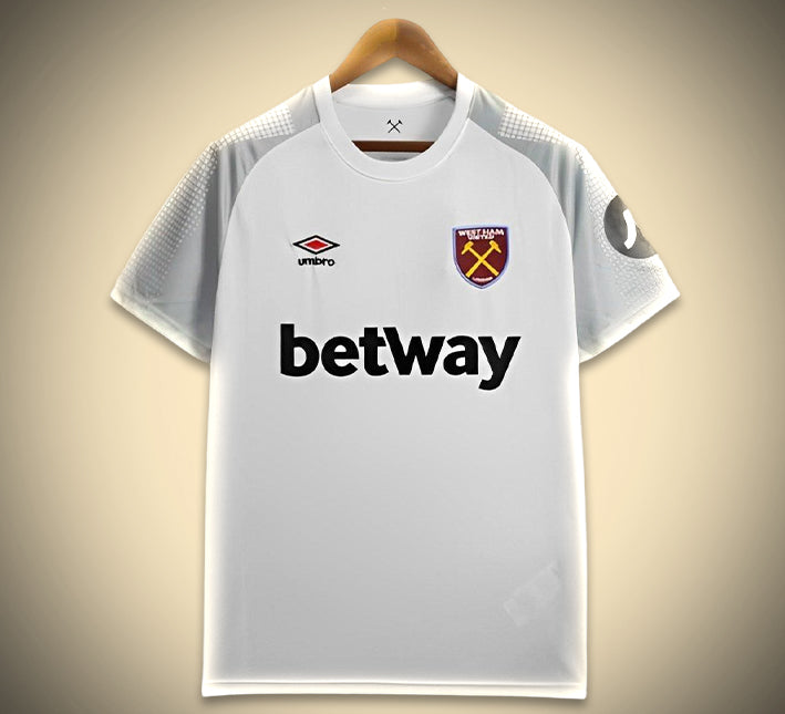 West Ham Away 2024-2025 Soccer Jersey Front View