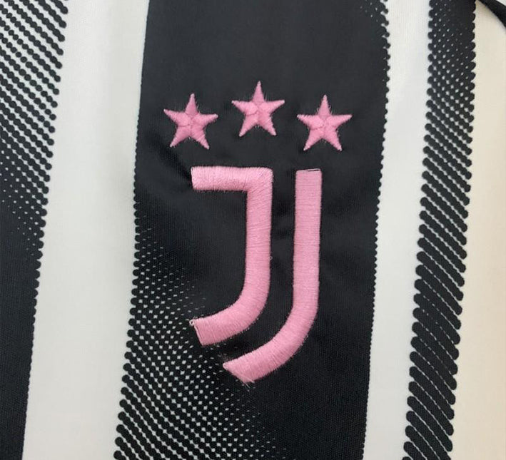 Juventus home jersey 2025-2026 season black and white