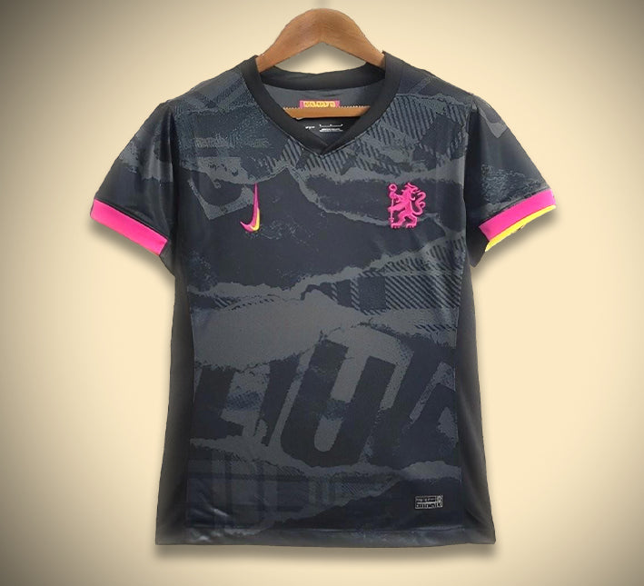 maillot-chelsea-exterieur-noir-2425 Chelsea Away Black Jersey 2425