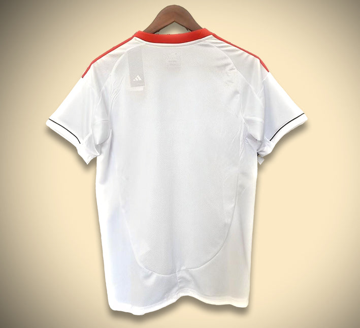Liverpool away jersey season 2526 red and white soccer kit