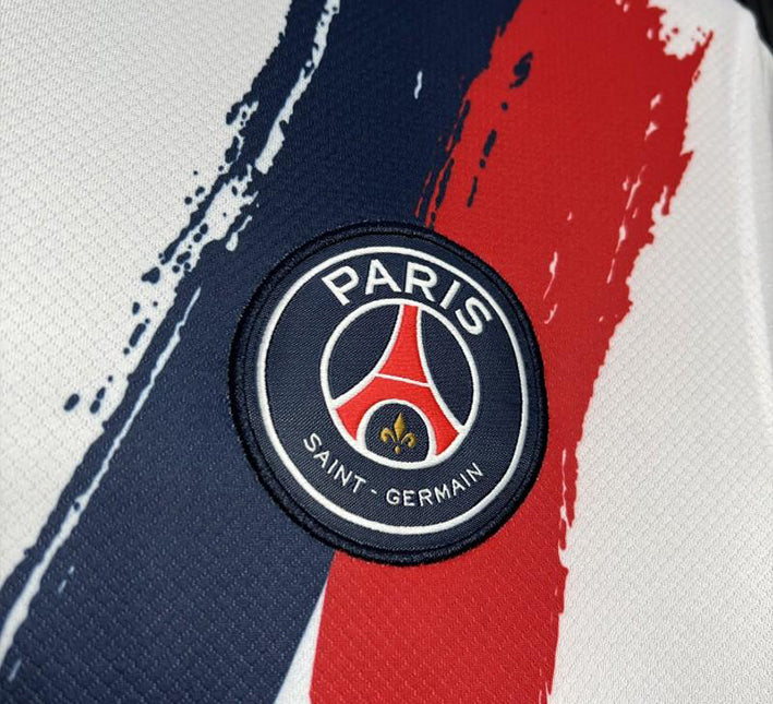Paris Saint-Germain Away Jersey White Edition 2024-2025 fabric detail