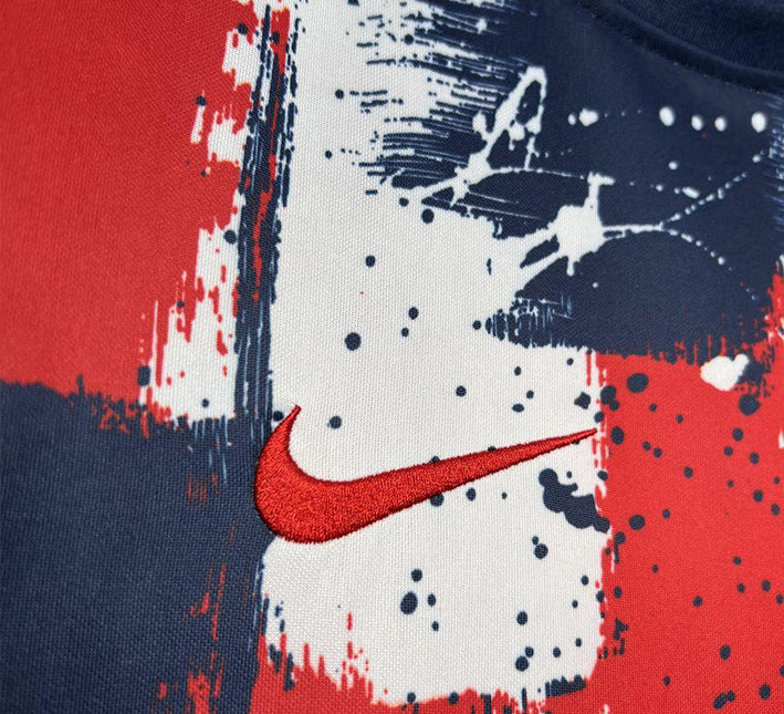 Paris Saint-Germain Pre-Match Jersey 2024-2025 fabric detail