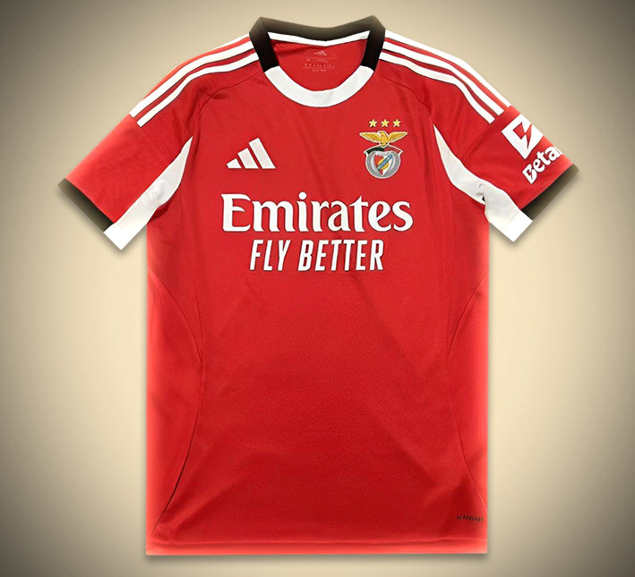 Benfica Home Jersey 2025-2026 Season Red Official