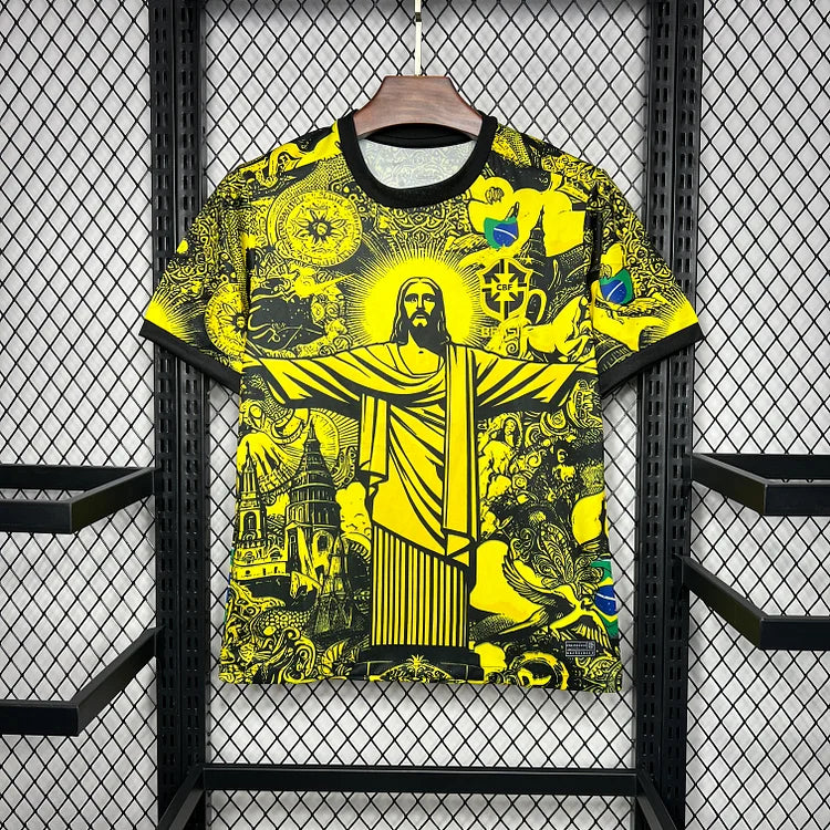 maillot-bresil-concept-jaune-20242025 Brazil Concept Yellow Jersey 20242025