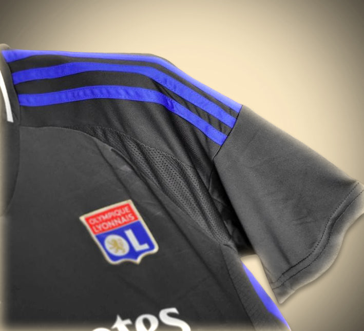 maillotOLEXTERIEURLOGO.jpg Olympique Lyonnais Away 2024-2025 soccer jersey fabric detail