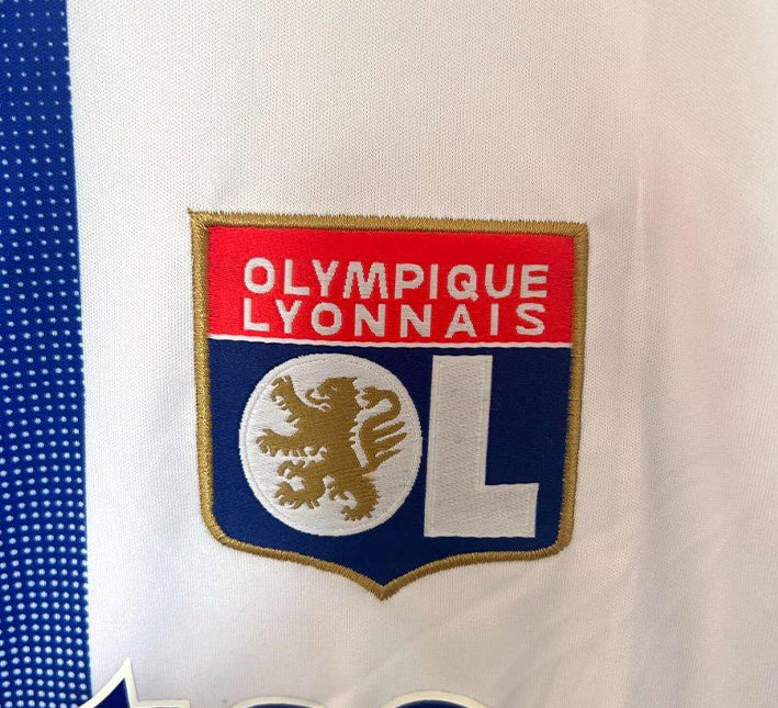 Olympique Lyonnais Home 2024-2025 soccer jersey fabric detail