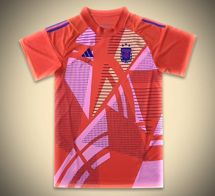 Argentina goalkeeper red jersey World Cup breathable fabric long sleeves