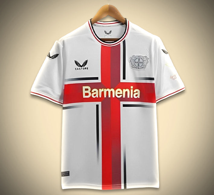 maillot-bayern-leverkusen-exterieur-blanc-2425 Bayer Leverkusen Away White Jersey 2425