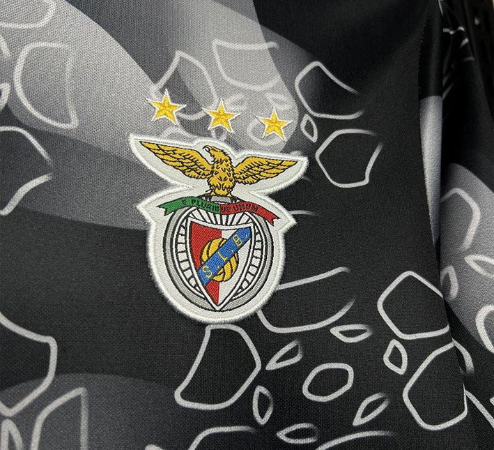 maillot-benfica-avant-match-noir-2425 Benfica Pre-Match Jersey Black 2425
