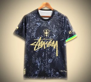 maillot-de-football-bresil-concept-edition-stussy-saison-2024-2025-style-streetwear Concept Jerseys Brazil Stussy edition soccer jersey season 2024 2025 streetwear style