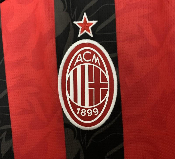 AC Milan home jersey concept 2025 2026 season red and black