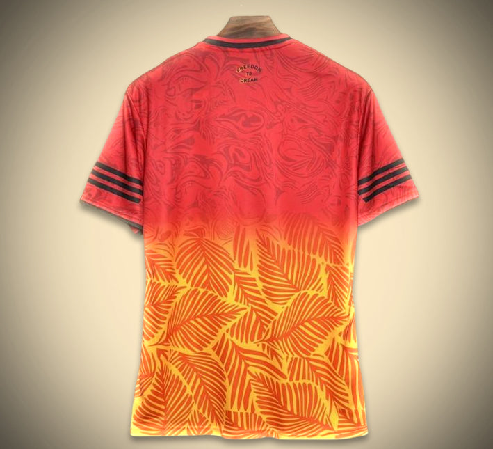 Inter Miami CF orange soccer jersey with modern cut club logo