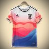 Japan inspired soccer jersey pink and blue colors concept edition