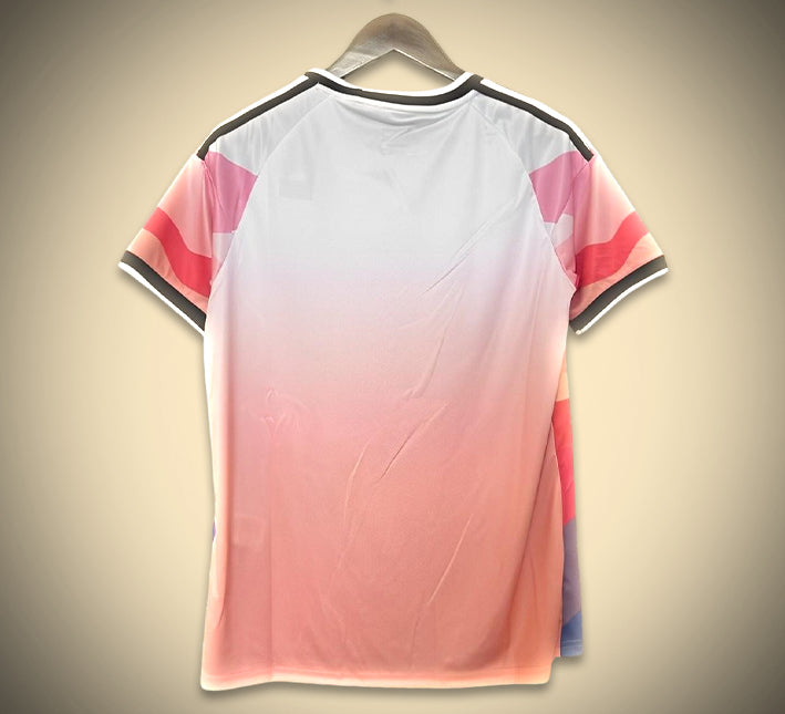 Japan style PinkBlue 2425 jersey athletic cut for supporters