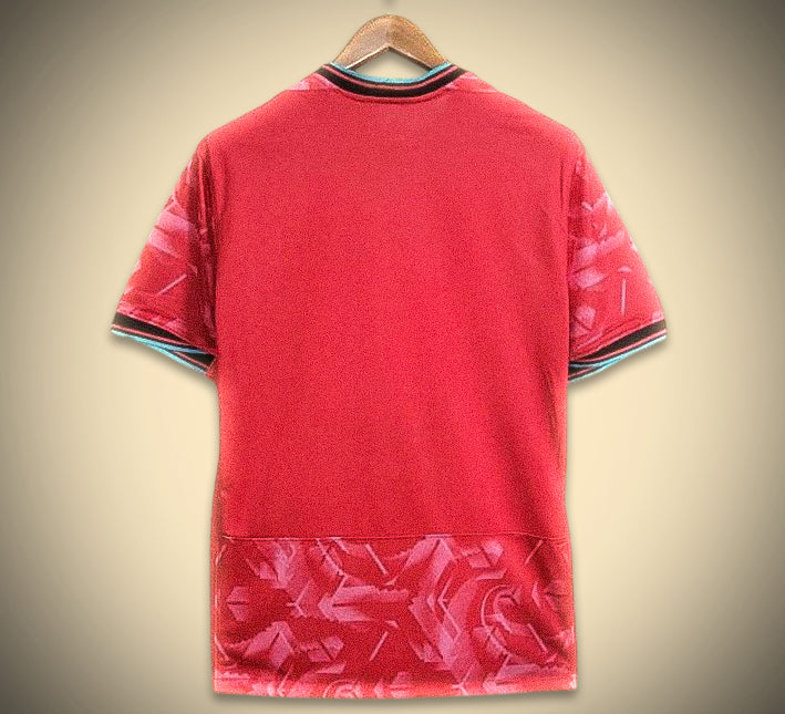 South Korea official soccer kit red home jersey