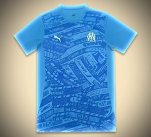 maillotmarseilledomicilebleu-1.jpg Olympique Marseille Pre-Match 2024-2025 soccer jersey front view