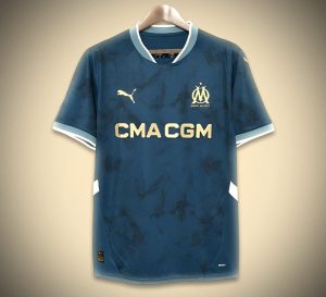 maillotmarseilleexterieur-1.jpg Olympique Marseille Away Soccer Jersey 2024-2025 front view