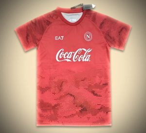 Napoli red training jersey season 2425 soccer sportswear