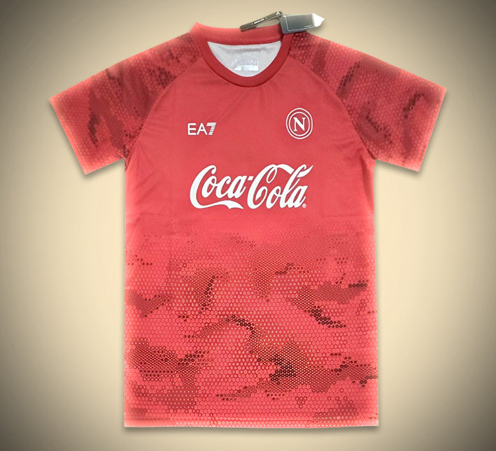 maillot-dentrainement-napoli-rouge-saison-2425-tenue-sportive-de-football Napoli red training jersey season 2425 soccer sportswear