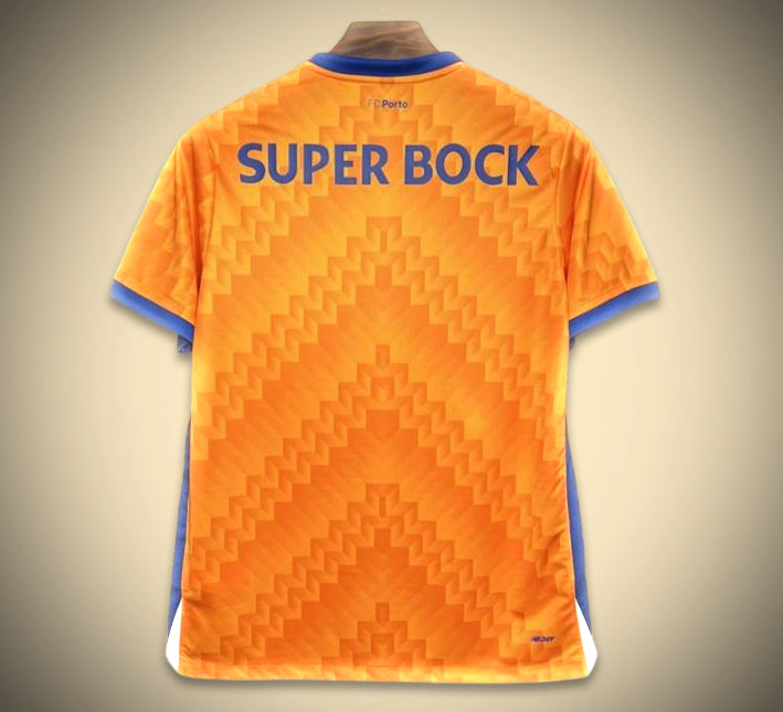 maillot-exterieur-orange-du-fc-porto-saison-2024-2025-tenue-de-football-officielle FC Porto Orange Away Jersey 2024 2025 Season Official Soccer Kit