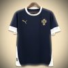 Portugal Navy Blue Training Soccer Jersey 2024-2025 front view