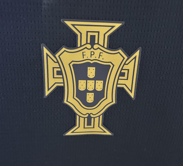 Portugal navy blue supporter jersey modern style special edition