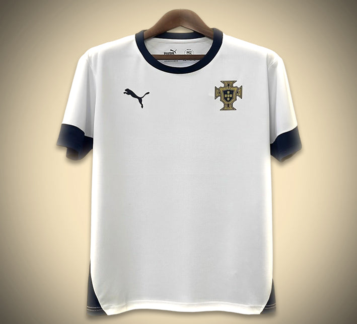 Portugal White Training Soccer Jersey 2024-2025 front view