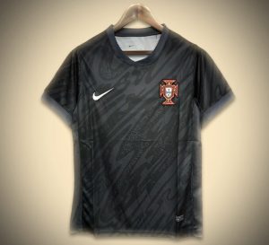 Portugal Goalkeeper Black Jersey 2024-2025 front view