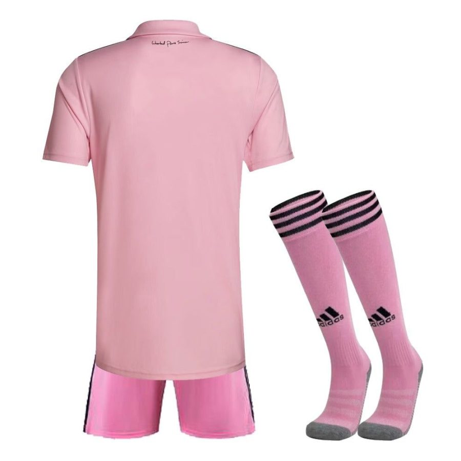 Inter Miami youth home jersey and shorts set 2023 2024 season