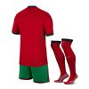 Youth Portugal home jersey and shorts set 2024 season