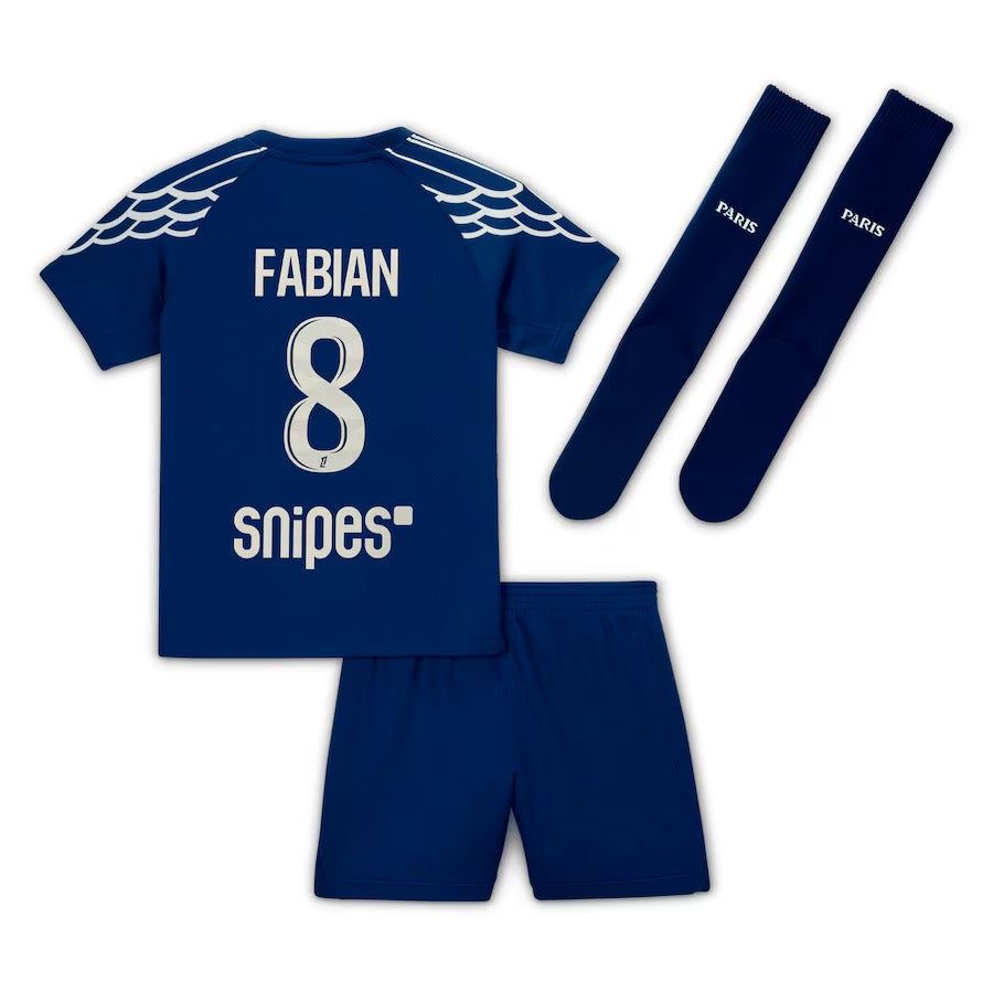 Youth PSG Fourth jersey and shorts set 2024 2025 season