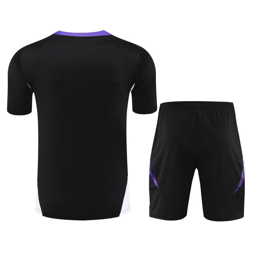 Real Madrid kit set season two thousand twenty four two thousand twenty five jersey and shorts