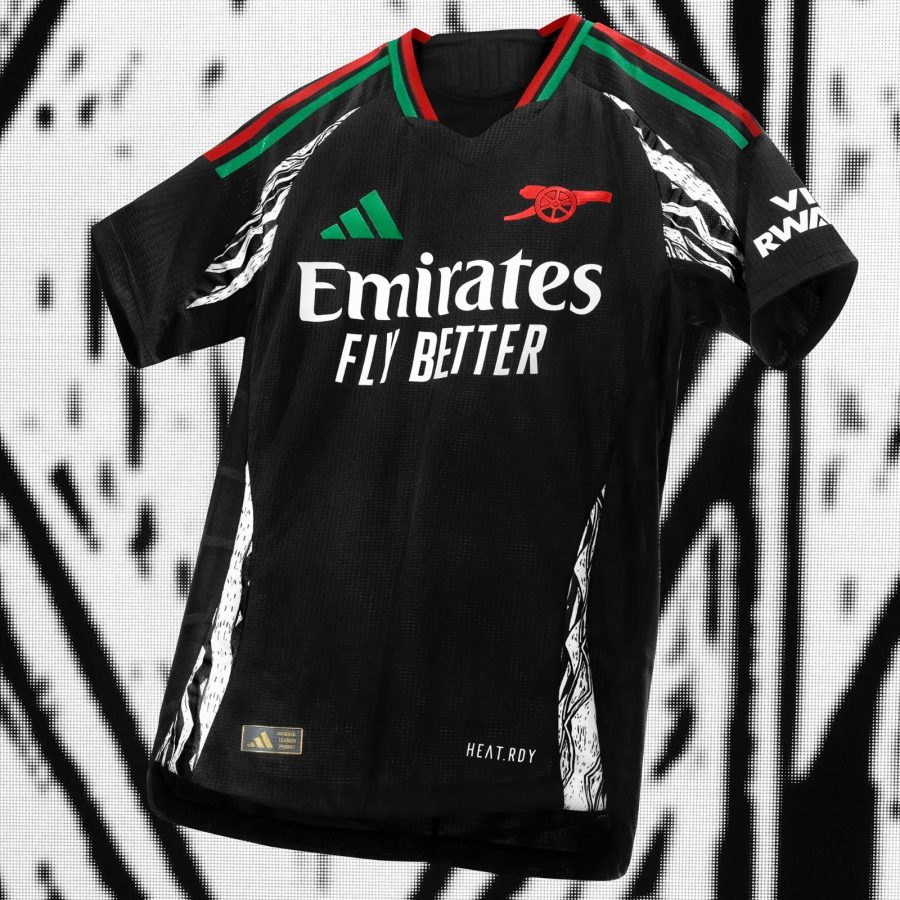 Arsenal away jersey adidas red and black for Gunners fans