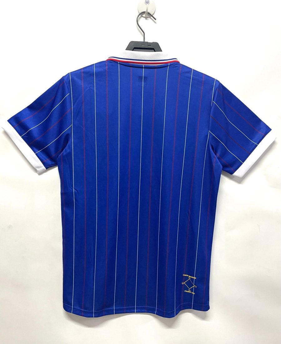 Retro blue white red French national team jersey World Cup 1982