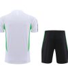 white Manchester United training kit 2023 2024 season soccer training outfit