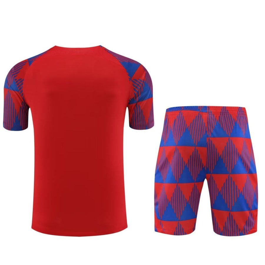 kit-training-rouge-fc-barcelona-saison-2023-2024-tenue-d-entrainement-officielle FC Barcelona red training kit season 2023 2024 official training outfit