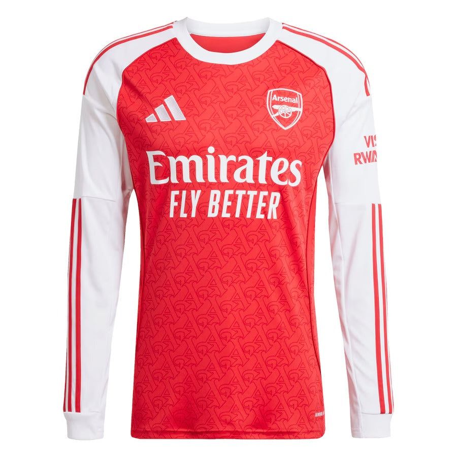 ARSENAL HOME LONG SLEEVE SOCCER JERSEY 2025-2026