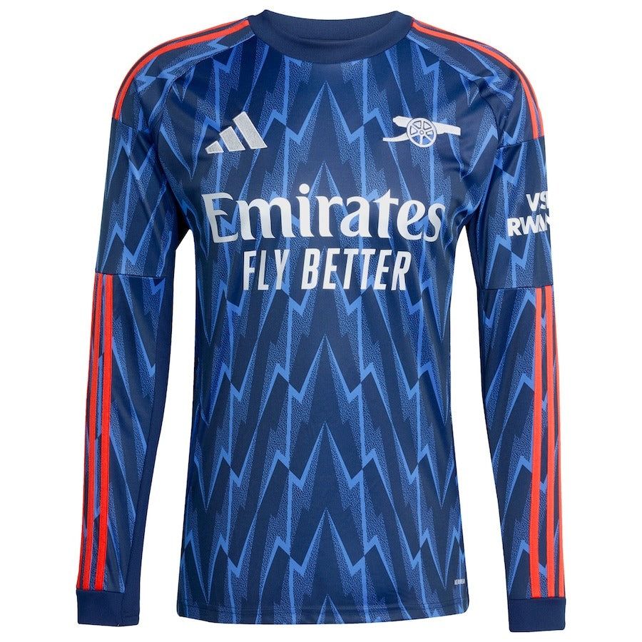 ARSENAL AWAY LONG SLEEVE SOCCER JERSEY 2025-2026