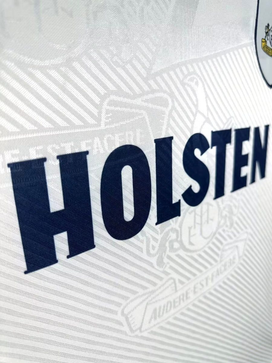 white Tottenham home jersey retro style 1993 1994 season