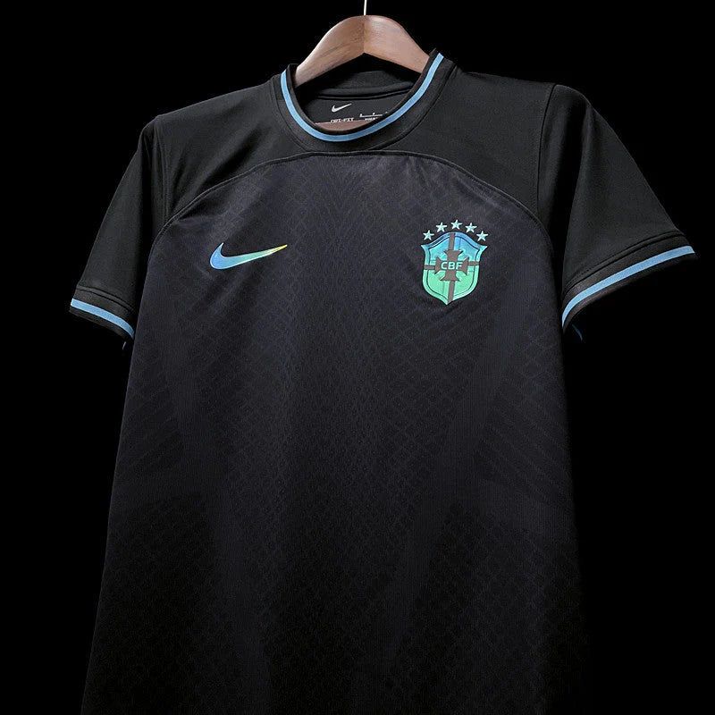 maillot-de-foot-bresil-concept-noir-saison-2025-2026 Brazil concept black soccer jersey 2025 2026 season