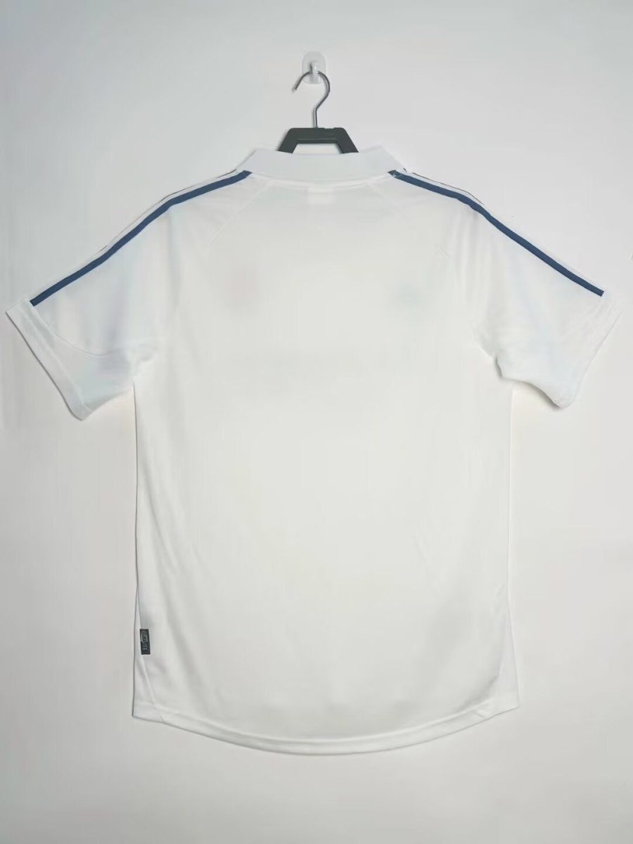 Real Madrid white soccer jersey retro collection