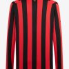 ac milan anniversary home soccer jersey red and black