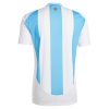 Argentina home soccer jersey 2024 season with sky blue and white stripes
