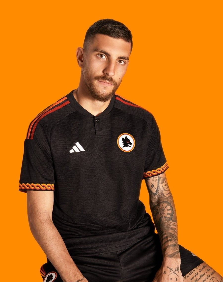 maillot-de-football-as-roma-troisieme-tenue-2023-2024-pour-supporter AS Roma soccer jersey third kit 2023 2024 for supporter