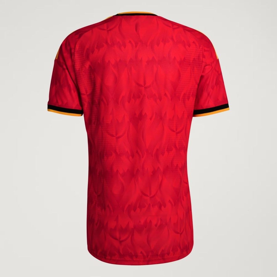 maillot-de-football-belgique-domicile-saison-2026-rouge-noir-et-jaune Belgium home soccer jersey 2026 season red black and yellow
